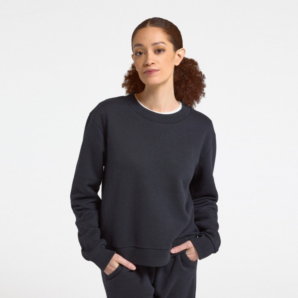 Women's Merino Blend Sweatshirt - True Black