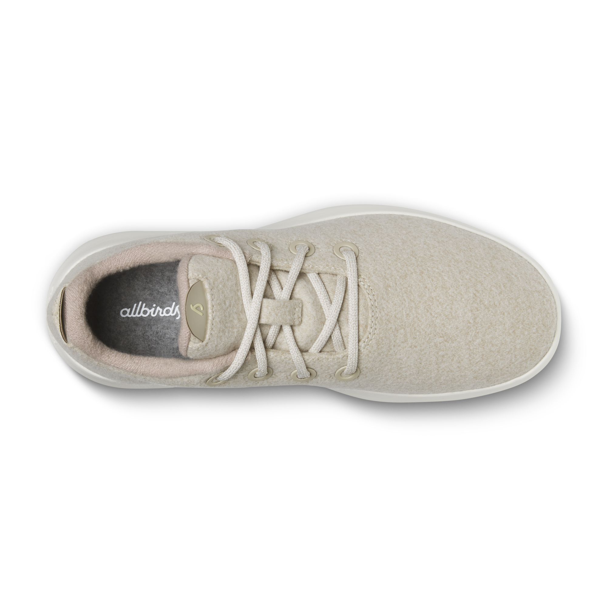 Women's Wool Runner Mizzle - Stony Cream (Natural White Sole) - Image 3