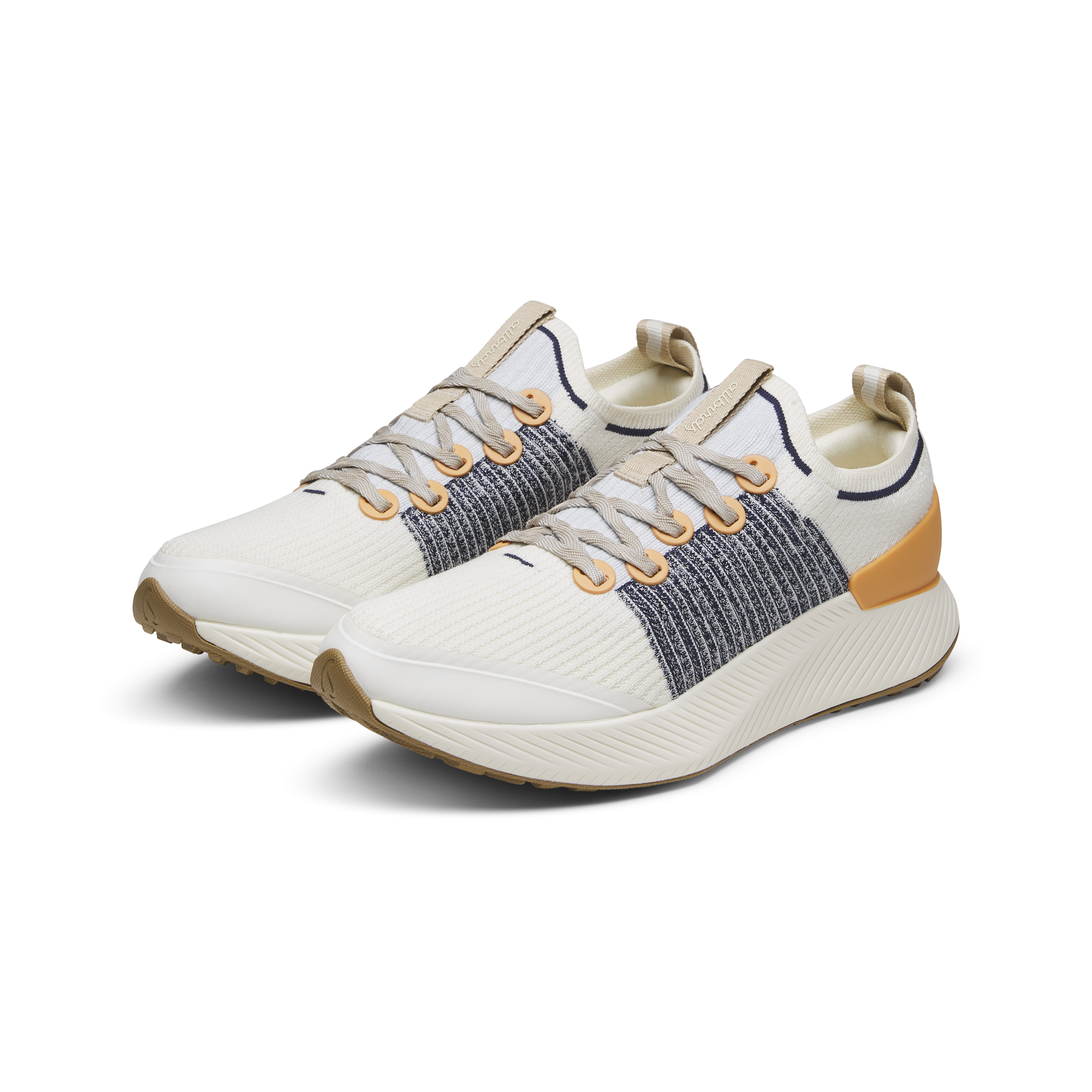 Men's Tree Gliders - Natural White/Hanami Orange (Twilight White Sole) - Image 5