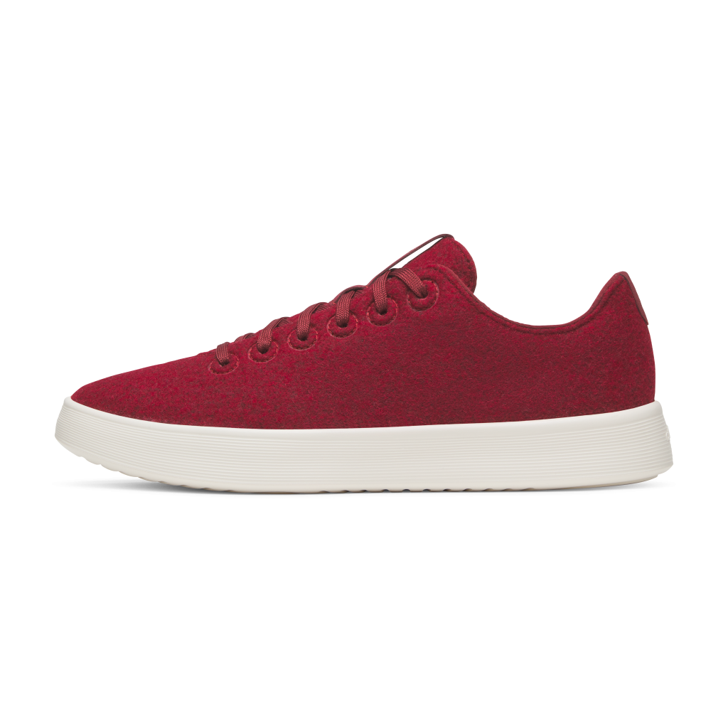 Women's Wool Cruiser - Burgundy (Natural White Sole)