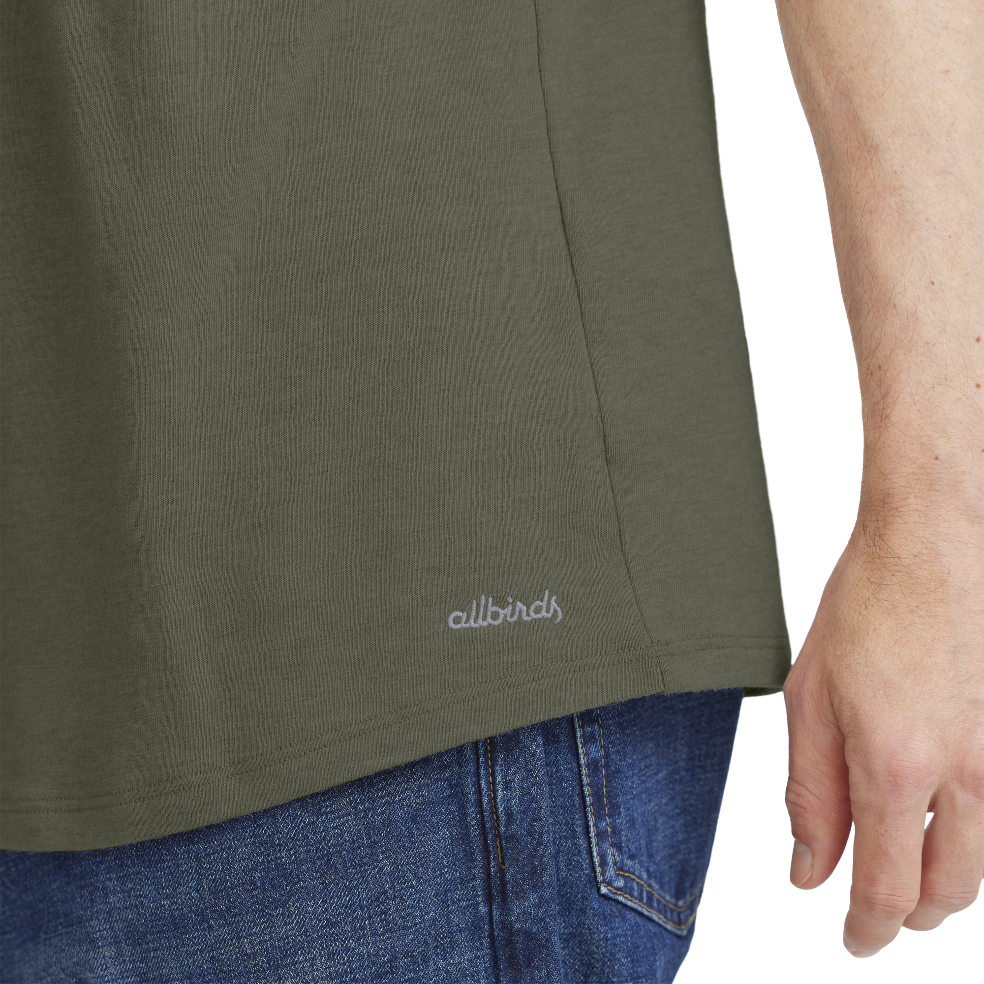 Men's Soft Merino Tee - Thunder Green - Image 4
