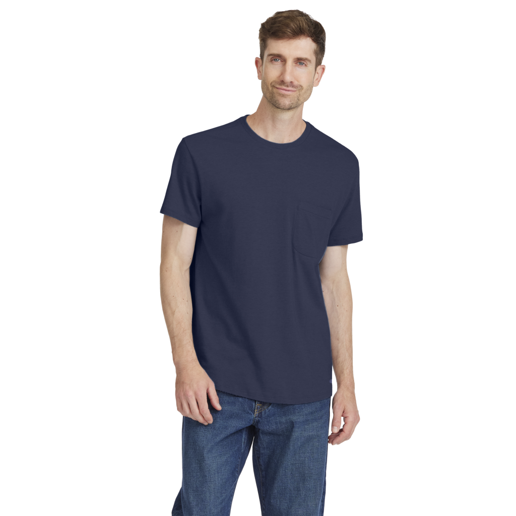 Men's Soft Merino Tee - Deep Navy