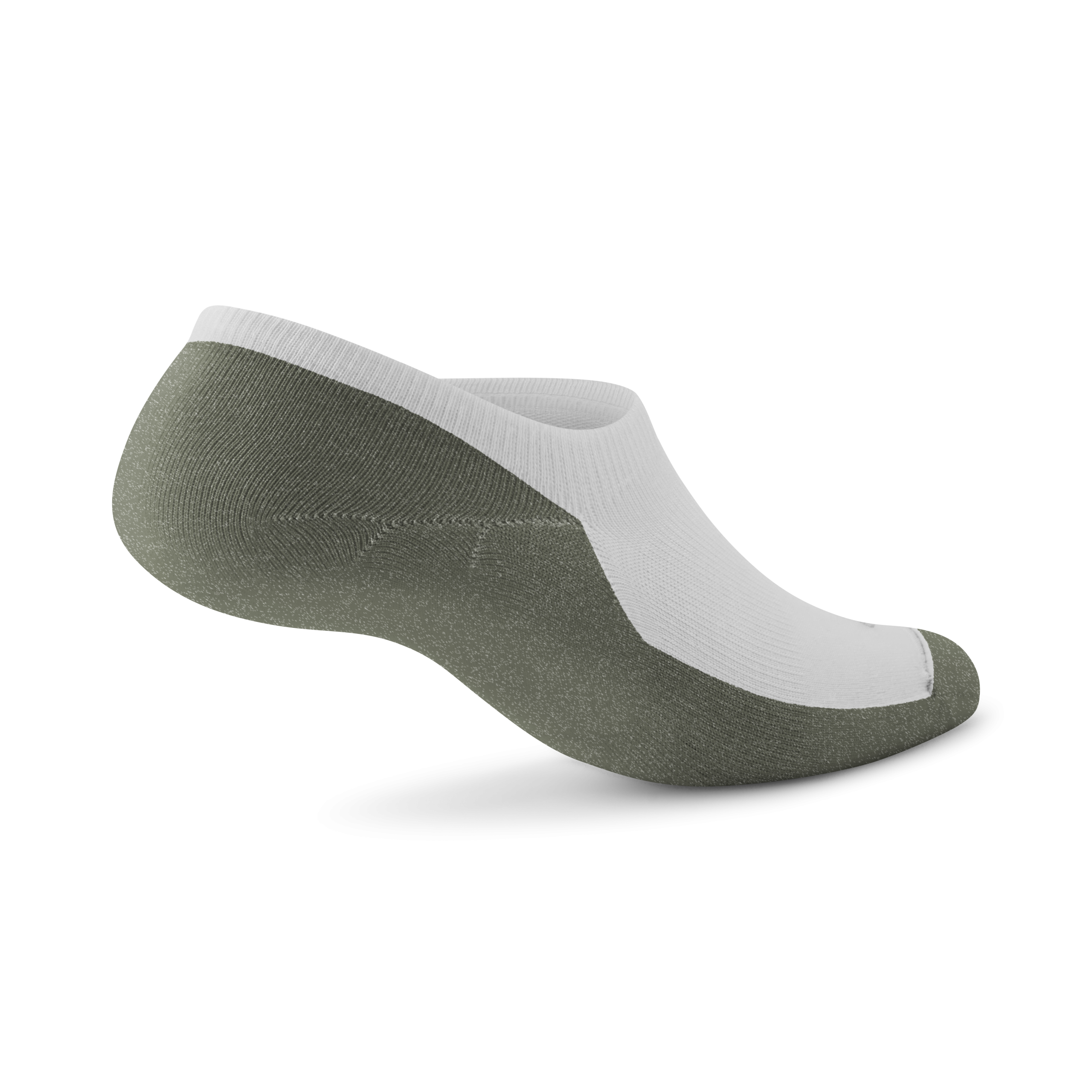 Anytime No Show Sock - Blizzard/Thunder Green - Image 2