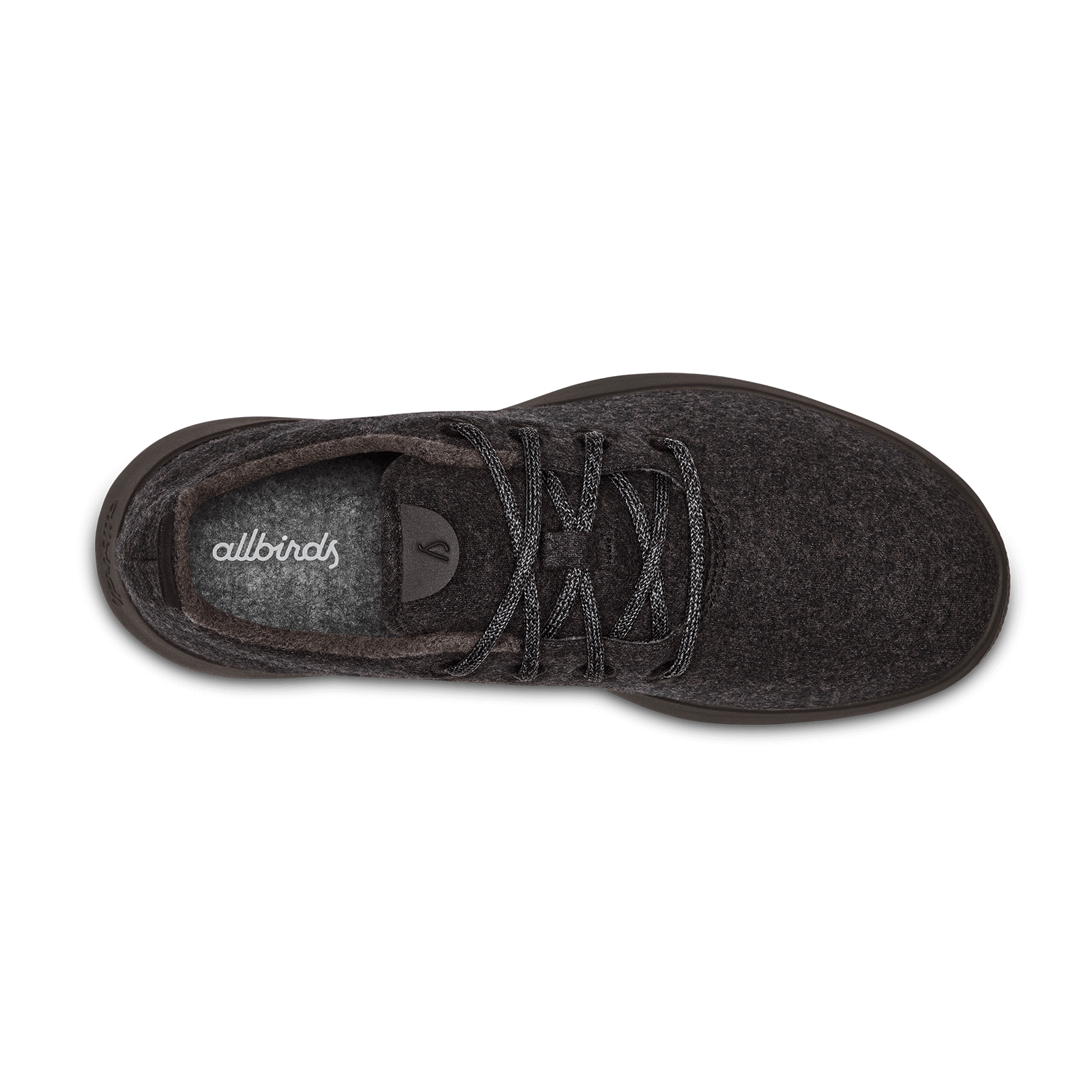 Women's Wool Runner - Natural Black (Black Sole) - Image 3