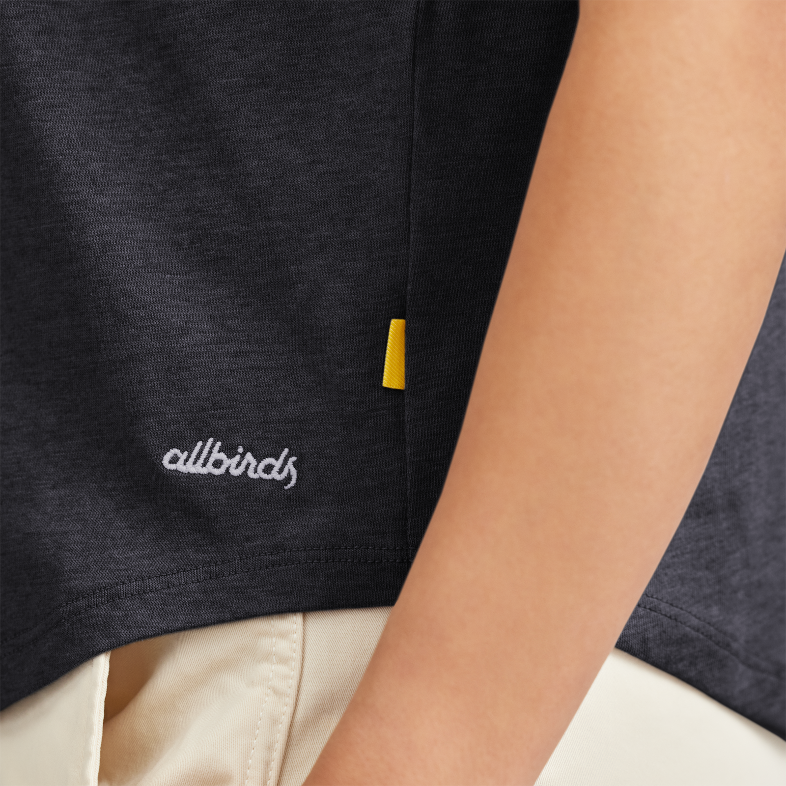 Women's Soft Merino Tee - Natural Black - Image 4